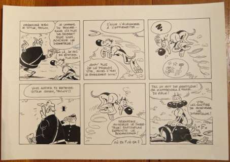 Janvier, Michel - 1 Original drawing - Rantanplan - Gag 233 | Catawiki