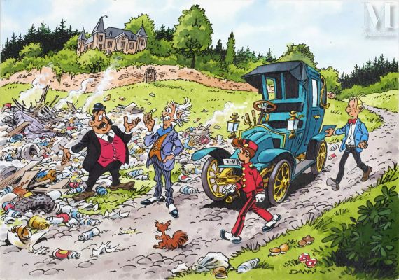 Dany (Daniel Henrotin, Né En 1943) | Lot 58 - Spirou, La gorgone bleue. | Millon