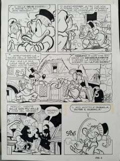 Leoni, Negrin - 1 Original page - Donald Duck, Uncle Scrooge - Paparadamus - 2000 | Catawiki