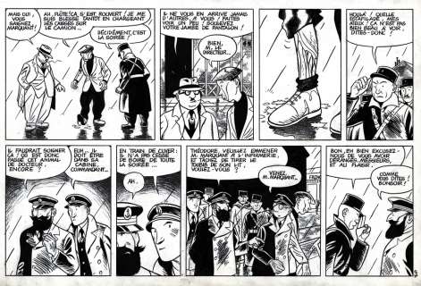 LE GALL Franck  - Theodore Poussin  - Planche 9 du récit Novembre toute l’année[...] | Vermot et Associés