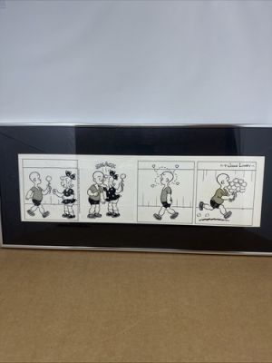 Signed Large Comic Strip Framed ORIGINAL PEN+INK ART 1977 John Liney HENRY Love | eBay US (Buy It Now)