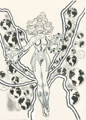 HARBINGER HRO CELEBRATIVE CARD - ORIGINAL ART BY DAVID MESSINA | Scott’s Collectables