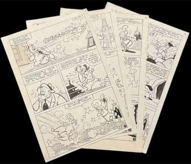 Del Principe, Nicola - 4 Original page - Trottolino - “Troppi padroni per un tesoro” | Catawiki