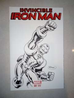 Mitton, Jean Yves - 1 Original drawing - Iron Man - #1 blank cover with original drawing | Catawiki