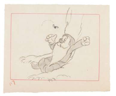 "SNOW WHITE AND THE SEVEN DWARFS" SLEEPY ORIGINAL ART LOT. | Hake’s