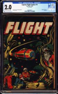 CAPTAIN FLIGHT COMICS #11 Animation Drawing | ComicConnect