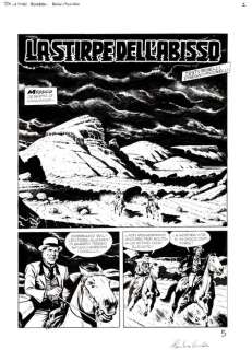 Piccinelli, Alessandro - 1 Original page - Tex #649 - "La stirpe dell’abisso" - 2014 | Catawiki