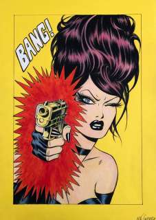 Nik Guerra - 1 Original colour page - Risate Criminali - “Bang” - pag. 17 - 2024 | Catawiki