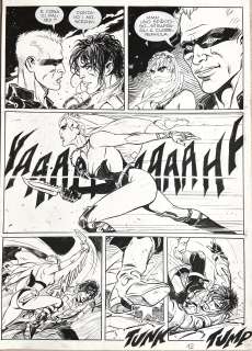 MASSIMO ROTUNDO - Original page for Brendon n. 1 "Nato il 31 Febbraio". Cm. 25x35. Ink. Mint. Code 9376.