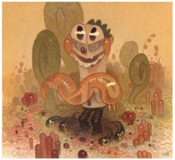 Dave Cooper - Droopy Gift Peinture réalisée en 2018 - Pillowy, the Art of Dave Cooper