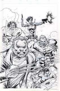 Rob Liefeld - Weapon X #1 Cover (Old Man Logan, Warpath, Lady Deathstrike, Sabretooth, & Domino!) 2017