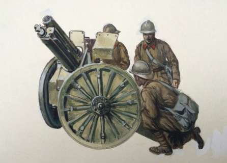 Funcken | Original gouache illustration (p.119) for " Les Uniformes & Armes volume 3  - Guerre 1939-45 "  - (1974) | Catawiki