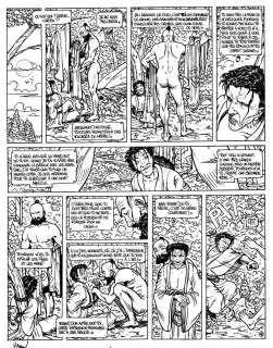 PhilippeÂ ADAMOV - Planche originale page 18 Tome 4 Le vent des dieux Lapin-tigre parr Philippe ADAMOV