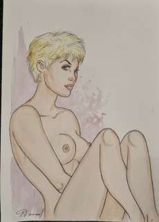 Renaud - 1 Original colour drawing - Jessica Blandy | Catawiki