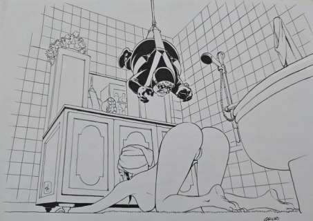 Daniele Caluri - 1 Original drawing - Luana la bebisìtter - Illustrazione originale | Catawiki