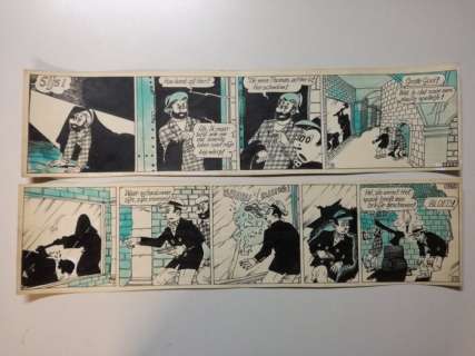 Buth - 2 Original page - Thomas Pips - Het kasteel der schaduwen (stroken 16 en 17) - 1948 | Catawiki