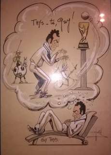 Horn - 1 Original colour drawing - Le Soir - Thys-tu, Guy! - 1982 | Catawiki