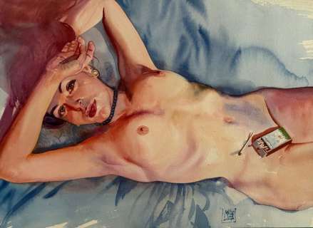 Mauro De Luca - 1 Original colour drawing - V. - Acquerello | Catawiki