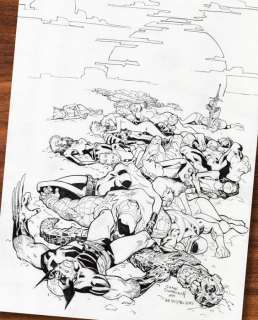 Domenech, Sergi - X-Men : La Chute des Mutants (1987) - Tribute to Alan Davis & Paul Neary - Original Artwork - Hand Signed | Catawiki
