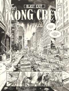 Eric Herenguel - Planche originale n°181, ouverture du chapitre #7 - Central Dark - The Kong Crew