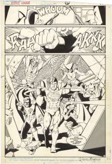 Kevin Maguire - Justice League International #10 p9 (Signed) (Splash)