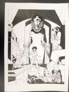 Lenaerts, Eric - 1 Original cover - "Hommage à Jacobs" - Projet de couverture - 1996 | Catawiki