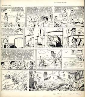 Breysse, Frédéric-Antonin - 1 Original page - Oscar Hamel / Oscar en Isodoor - L’Idole aux Jeux d’Emeraude / De Schat van de Maya’s - 1948 | Catawiki
