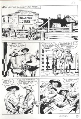 Ticci, Giovanni - 1 Original page - Tex - n. 521 Kiowas | Catawiki