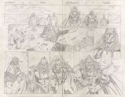 Stinsman, John - LADY PENDRAGON (1998) #2 Double Page Spread