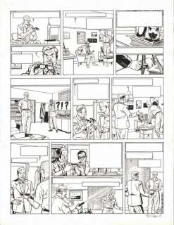 Lot 484 - Ted Benoit. Planche originale Blake et Mortimer