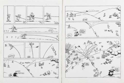 F’MURRR. Alp 12. Pl. 210A et 210B. Encre. 43 x 32,5 cm. | Aponem