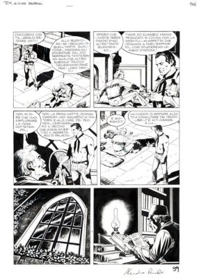 Piccinelli, Alessandro - 2 Original page - Tex #650 - "I misteri di villa Diago" - 2014 | Catawiki