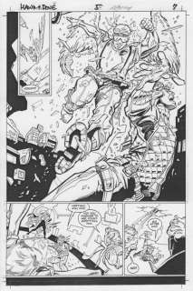 Dean Zachary - Hawk & dove #5 p. 7 action splash