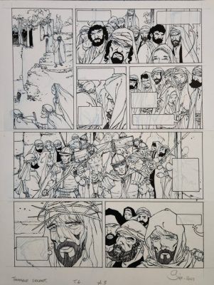 Gine, Christian - 1 Original page - Le Triangle Secret T6 - La Parole perdue - 2002 | Catawiki