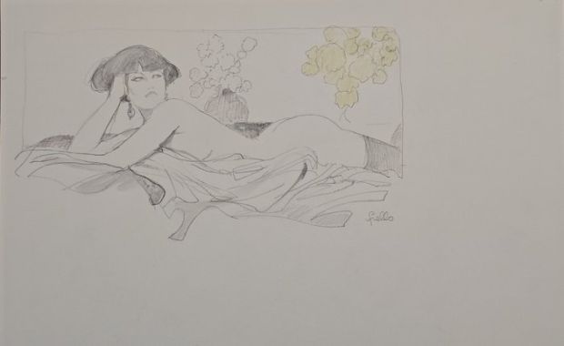 Follo, Leone - 1 Original drawing - Pin Up | Catawiki