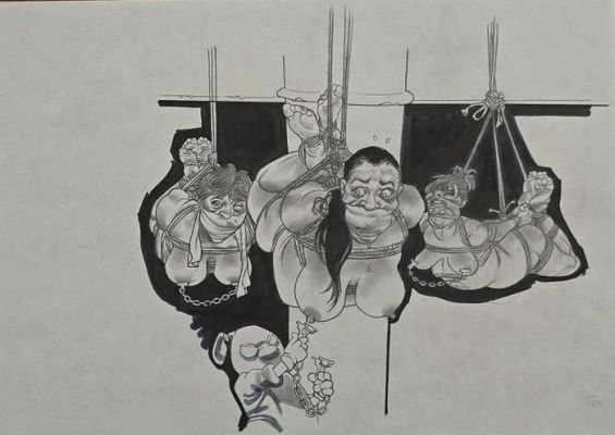 Saudelli, Franco - 1 Original drawing - Bondage | Catawiki