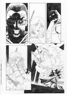 Continue Shopping | GWENPOOL #5 PAGE 14 ORIGINAL PAGE BY STEFANO NESI | Scott’s Collectables