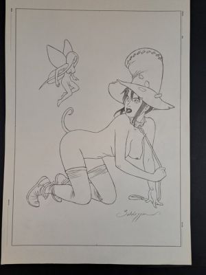 Baldazzini, Roberto - 1 Original drawing - Omaggio a Giunchiglia | Catawiki