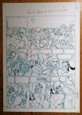 Gambedotti, Atilio - 1 Original page - Flora vol #1 - "BIENVENEU DANS LA MONDE DE LA BD" - 2006 | Catawiki