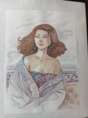 Grenson, Olivier - Original colour drawing - Le partage des mondes - 2024 | Catawiki