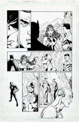 Aaron Lopresti | JUSTICE LEAGUE #42 pg.8 original art | Aaron Lopresti