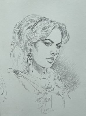 Philippe DELABY - 1 Original drawing - Murena - Dessin original de Philippe Delaby, série Muréna,signé - 2001