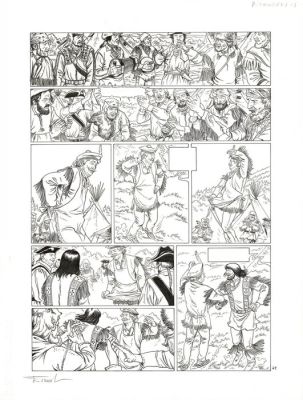 Ersel - 1 Original page - Les Pionniers du Nouveau Monde - T18 Le grand rendez-vous - 2011 | Catawiki