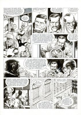 Mitton, Jean-Yves - 1 Original page - De Silence et de Sang T8 - Les 4 provinces de L’Ave Maria - 1994 | Catawiki