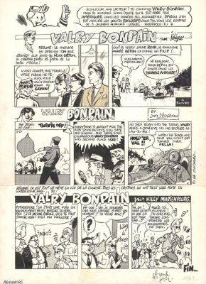 Frank Le Gall | Planche originale, "Valry Bonpain" - Marie vérité - Théodore Poussin | Daniel Maghen