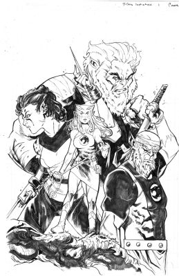 THUNDERCATS LOST IN TIME #1 CHRIS CAMPANA ORIGINAL COVER ART | Scott’s Collectables