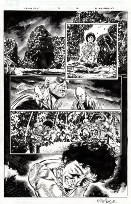 Perkins, Mike - Iron Fist #3 p.10 - 1st App. The Resourceful Snake! | Comic Book Art Gallery