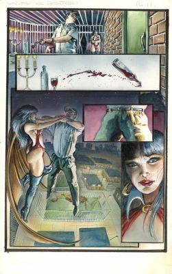 Mark Texeira | Planche originale n°11, Vampirella - Vampirella & Pantha showcase - Vampirella | Daniel Maghen