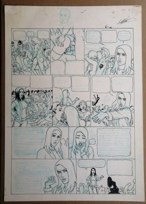 Gambedotti, Atilio - 1 Original page - Flora vol #1 - "BIENVENEU DANS LA MONDE DE LA BD" - 2006 | Catawiki