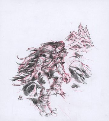 Stan Manoukian | Frankenstein, Crayonné original, recherche | Daniel Maghen